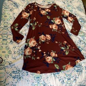Floral Shift Dress